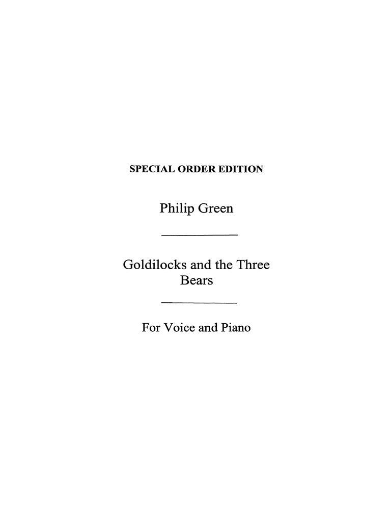 Goldilocks And The Three Bears